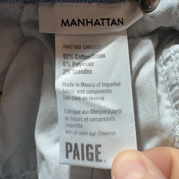 Paige Manhattan Bootcut Raw Hem Jeans Size 28- READ DESCRIPTION! - Picture 4 of 7